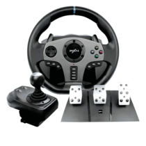 Joystick Volante Vibração Simulador Racing Câmbio Embreagem