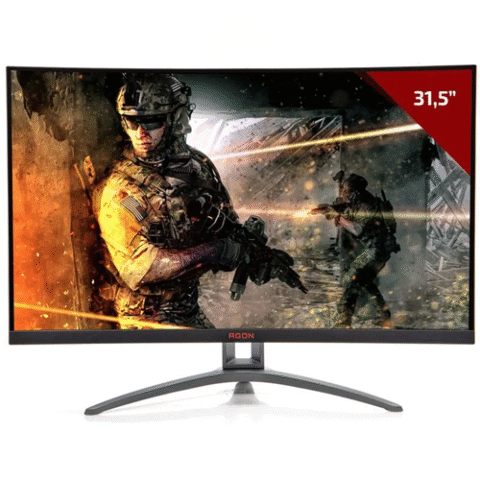 Monitor Gamer AOC Agon 32″ Curvo 165Hz 1ms FreeSync AG323FCXE