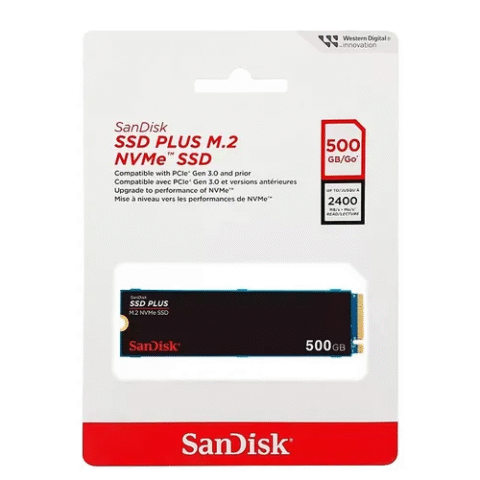 SSD Sandisk Plus 500GB 2400mb/s