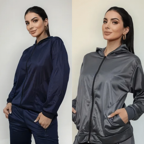 Casaco Corta Vento Feminino Casaco Capuz Flanelada Dryfit