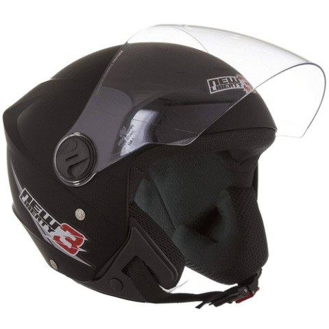 Capacete Aberto Pro Tork New Liberty 3 Solid Preto Fosco