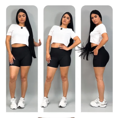 Shorts Academia Feminino Modelador Com Bolso Zero Opacidade