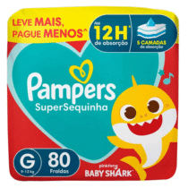 Pampers Fralda Supersequinha G 80 Unidades