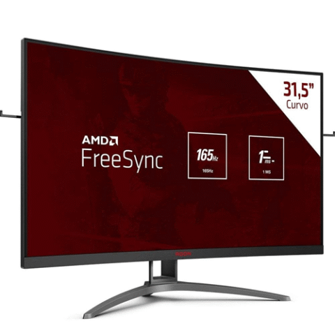 Monitor Gamer AOC Agon 32″ Curvo 165Hz 1ms FreeSync AG323FCXE