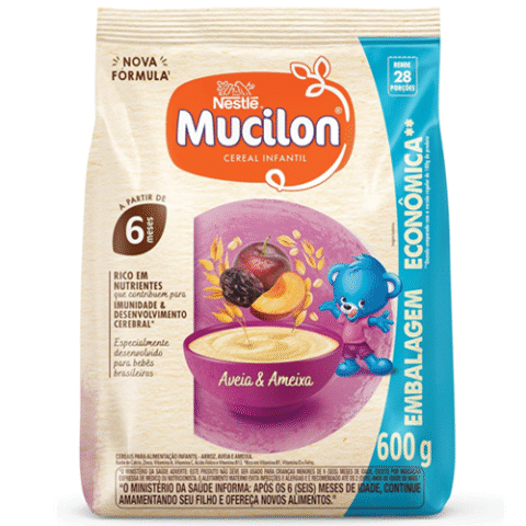 Cereal Infantil Mucilon Aveia e Ameixa 600g