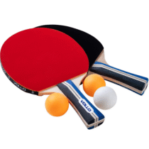 Vollo Kit Tênis de Mesa 2 Raquetes + 3 Bolas