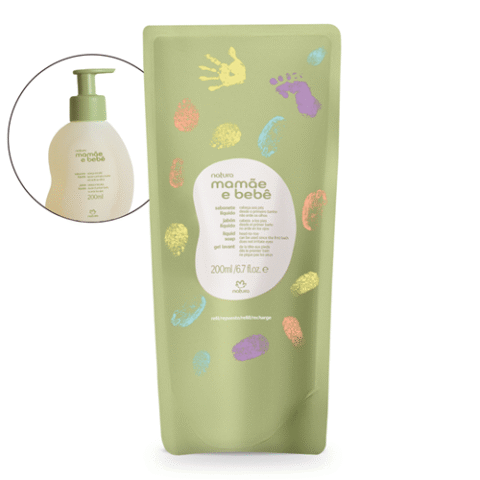 Refil Sabonete Líquido da Cabeça aos Pés Mamãe e Bebê 200ml