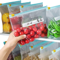 Saco Hemético 14 Unidades Com Zip Abre e Fecha Reutilizável Livre de BPA – Tam. Médio