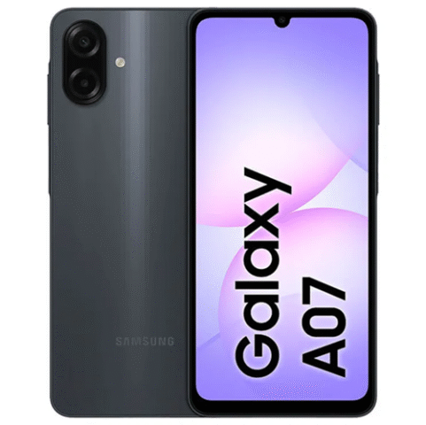 Samsung Galaxy A07 128GB 4GB Câmera 50MP Tela 6.7 Processador 6nm – Preto