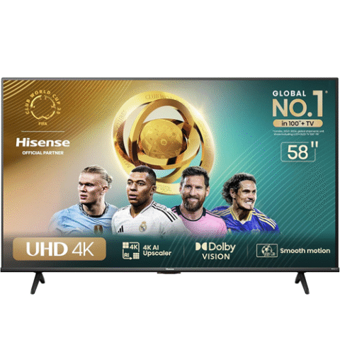 Smart TV Hisense 58″ Polegadas UHD 4K DLED HDR10+ Dolby Vision Game Mode Controle Por Voz Alexa Built-in Airplay