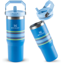 Stanley Tumbler Térmico Flip Straw Varsity Azure Stripes 887ml