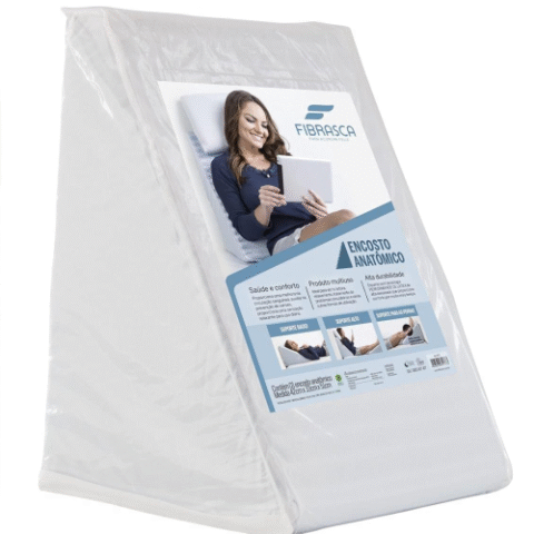 Travesseiro Triangular Encosto Anatômico Fibrasca