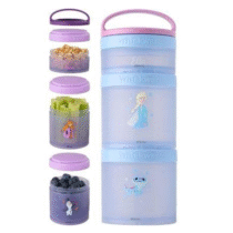 Whiskware Recipientes de Lanches 3 Divisorias Disney Princess Frozen