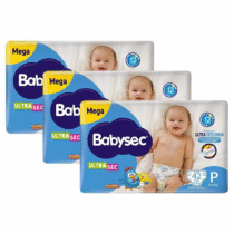3 Pacotes Fralda Babysec Galinha Pintadinha Ultrasec P 42 Unidades