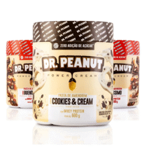 3 Unidades Dr. Peanut Pasta De Amendoim Com Whey Protein 600g Cada