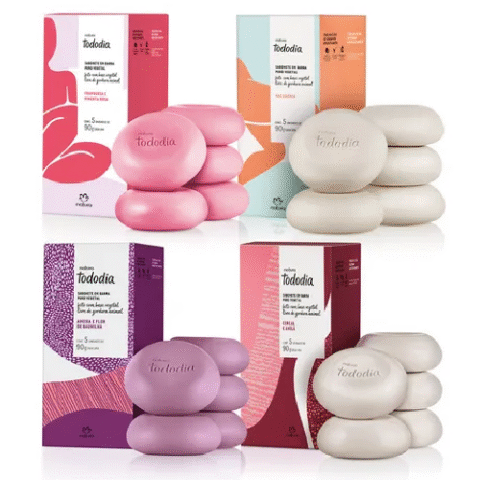 4 Caixas Sabonete Barra Tododia Natura