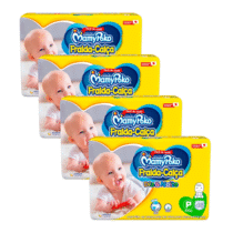 4 Pacotes Fraldas MamyPoko Dia&Noite Calça P 46 Unidades