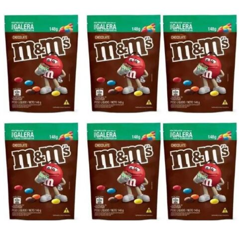 6 Unidades Chocolate M&M’S ao Leite 148g