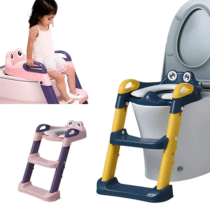 Assento Infantil Redutor Dobrável com Escada Mcfrog Maxi Baby Assento Infantil Redutor Dobrável com Escada Mcfrog Maxi Baby