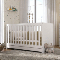 Berço Mini Cama 3 em 1 vira Sofá e Minicama Multimóveis Branco Berço Mini Cama 3 em 1 vira Sofá e Minicama Multimóveis Branco