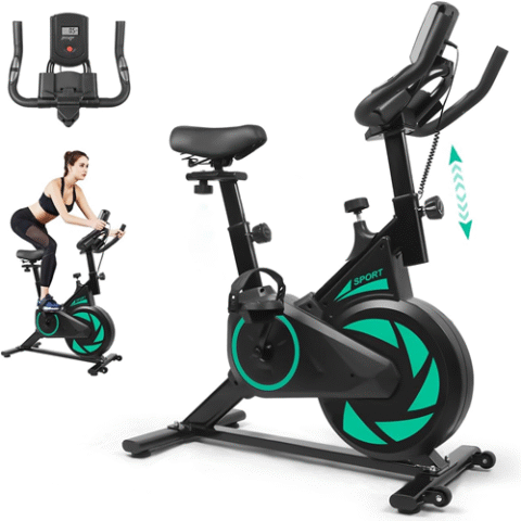 Bicicleta Ergométrica Fitness Spinning Indoor com Ajuste de Resistência Latdya