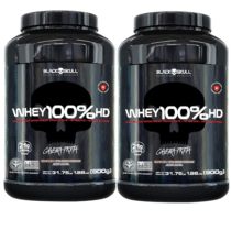 Black Skull 2 Unidades Whey 100% Hd 900g