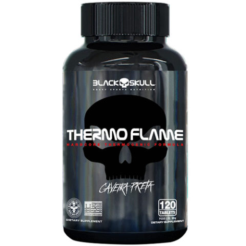Black Skull Thermogenico Flame 120 Tabletes