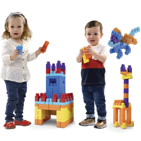 Blocos de Montar Infantil 110 Peças Blocolândia Dismat