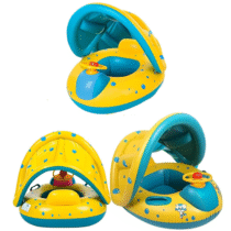 Boia Infantil Fralda com Cobertura Barquinho com Volante e Buzina