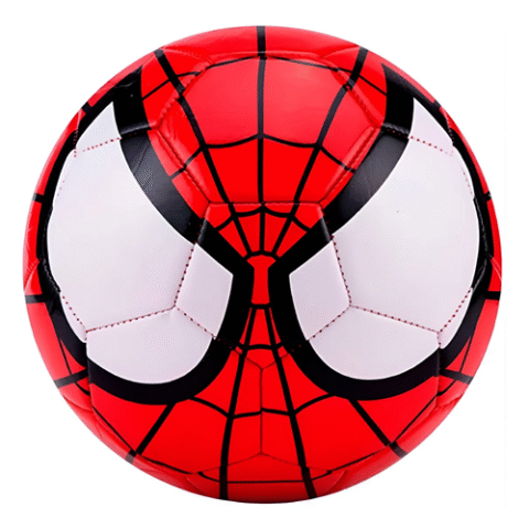 Bola Futebol Campo Infantil 18cm Homem Aranha Couro Sintético