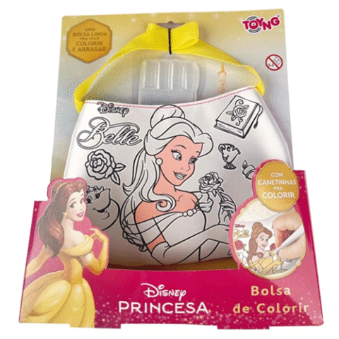 Bolsa para Colorir Bela Disney