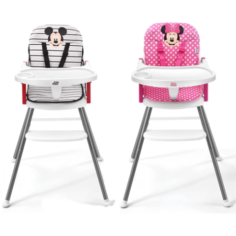Cadeira Refeição Minnie ou Mickey Ginger Multikids Baby