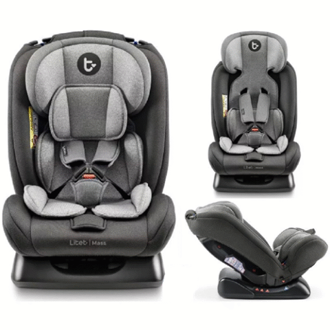 Cadeirinha Infantil Litet Mass Preta e Cinza – Suporta até 36kg
