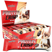 Caixa 12 Unidades Protein Crisp Bar Integralmedica Leite Ninho 45g