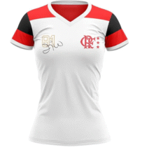 Camisa Flamengo Feminina Zico Retrô nº10