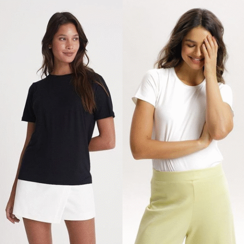 2 Camisetas Daily T-shirt Feminina Insider (4 cores)