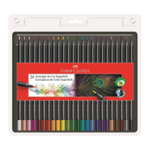 Canetinha EcoLápis Supersoft 24 Cores Faber-Castell