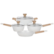 Conjunto Panelas Studio Cook 5 Peças Indução Marmol Mimo Style