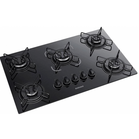 Cooktop Essencial 5 Bocas Itatiaia Preto
