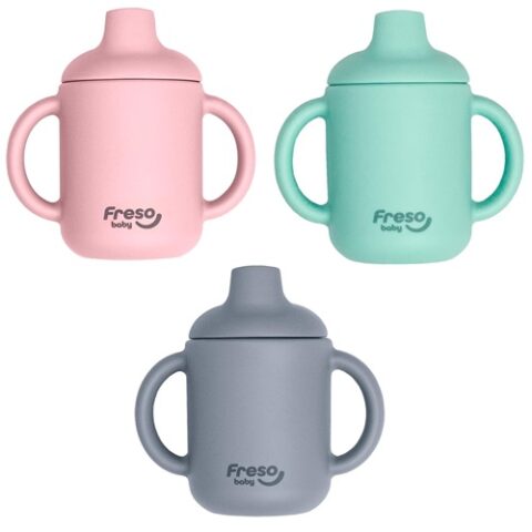 Copo de Transição com Alça e Bico de Silicone Freso