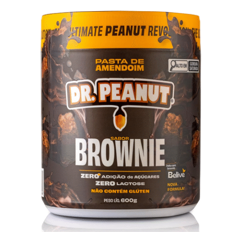 Dr.Peanut Pasta De Amendoim Brownie Com Whey Protein 600g