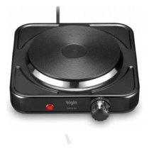 Elgin Fogão Elétrico Portátil Cooktop de Mesa 1 Boca 1000W Preto