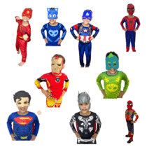 Fantasia Infantil Super Herói com Musculos