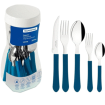 Faqueiro Inox 20 peças Leme Azul Tramontina