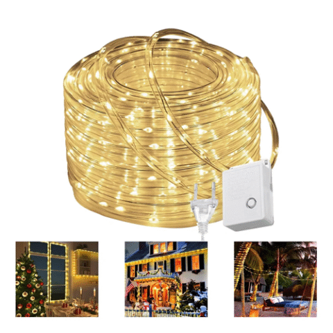 Fio Fada Cordão 300 LEDs 30m PVC Prova D’ água 8 Modos Iluminação Bivolt