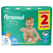 Fralda Personal Baby Protect e Sec Mega G 34 Unidades