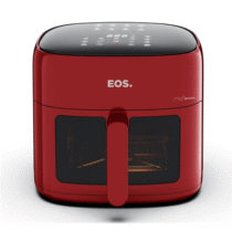 Fritadeira Air Fryer EOS Chef Gourmet 6.2L Compacta Digital Vermelho