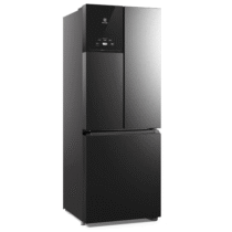 Geladeira Electrolux Frost Free Inverter 480L Efficient AutoSense 3 Portas Black Inox Look – 220V