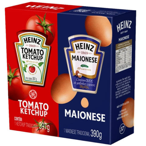 Heinz Pack Ketchup 397g + Maionese 390g