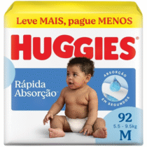 Huggies Fralda Tripla Proteção M 92 Unidades
